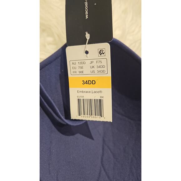 Wacoal Women's 32DD Navy Blue Underwire T-Shirt Bra - Picture 5 of 5